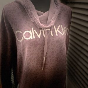 💜Calvin Klein, leopard print, womens XL cowl neck💜